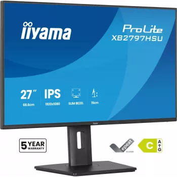 iiyama ProLite XB2797HSU-B1 computer monitor 68.6 cm (27 inch) 1920 x 1080 pixels Full HD LED Black