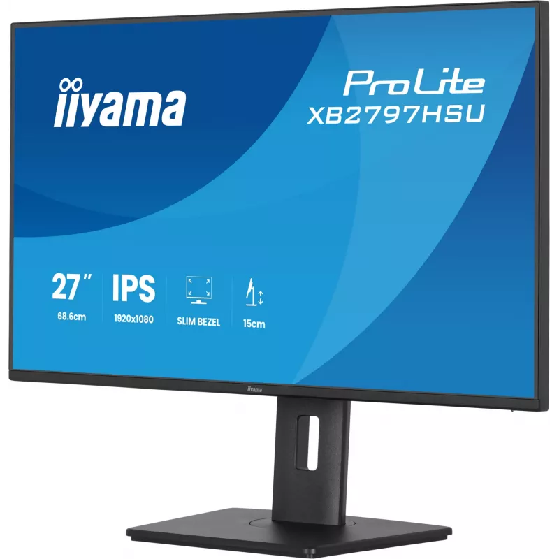 iiyama ProLite XB2797HSU-B1 computer monitor 68.6 cm (27 inch) 1920 x 1080 pixels Full HD LED Black