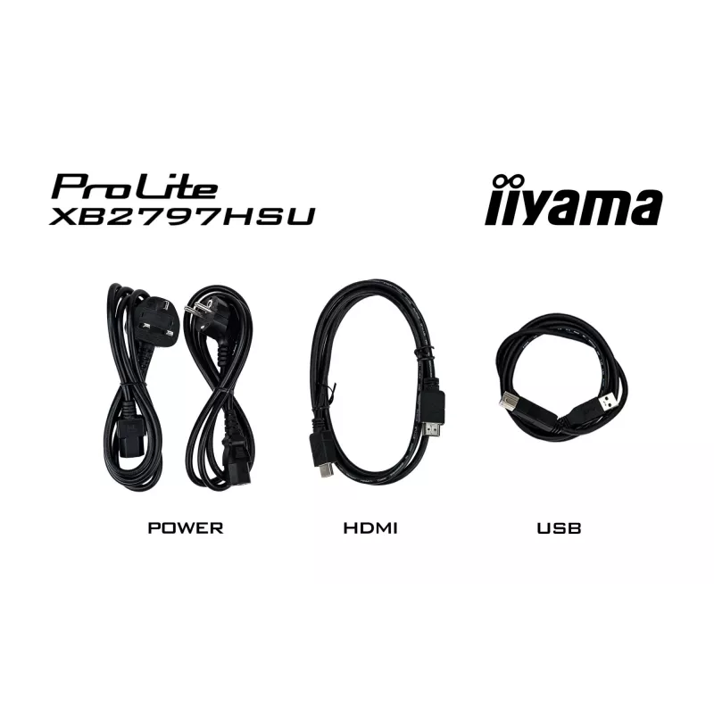 iiyama ProLite XB2797HSU-B1 computer monitor 68.6 cm (27 inch) 1920 x 1080 pixels Full HD LED Black