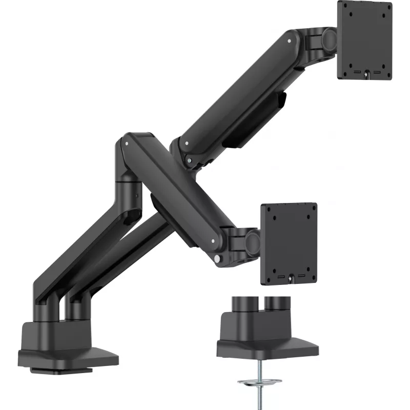 Monitor desk mount IIYAMA DS4002C-B1 for 61–81.3 cm (24–32 inch) screens, VESA 75×75–100×100, clamp/grommet, black
