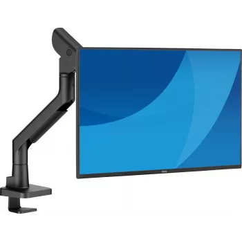 Monitor desk mount IIYAMA DS6001C-B1 for 49 inch (124.5 cm) screens, clamp/grommet, VESA 75x75–100x100, height adjustable, tilt -60–50°, black