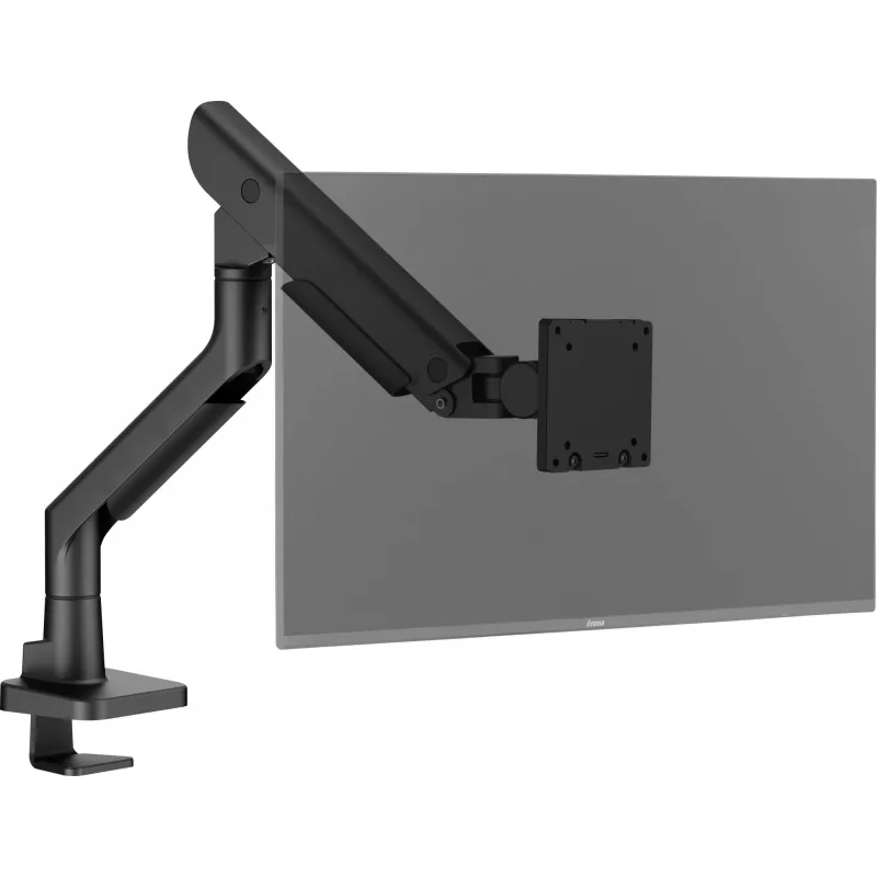 Monitor desk mount IIYAMA DS6001C-B1 for 49 inch (124.5 cm) screens, clamp/grommet, VESA 75x75–100x100, height adjustable, tilt -60–50°, black