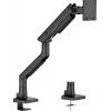 Monitor desk mount IIYAMA DS6001C-B1 for 49 inch (124.5 cm) screens, clamp/grommet, VESA 75x75–100x100, height adjustable, tilt -60–50°, black