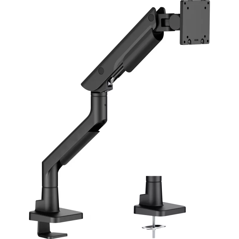 Monitor desk mount IIYAMA DS6001C-B1 for 49 inch (124.5 cm) screens, clamp/grommet, VESA 75x75–100x100, height adjustable, tilt -60–50°, black