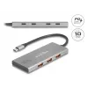 DELOCK USB 3.2 Gen 2 Type-C Hub 7‑port (4×Type‑C, 3×Type‑A) 10 Gbit/s Grey