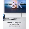 ICY BOX Adapter USB Type-C to 3x HDMI, USB 3.2 Gen 2 (3.1 Gen 2) Type-C, HDMI, 10000 Mbit/s, 144 Hz, 3840 x 2160, 7680 x 4320, 7680 x 4320 pixels