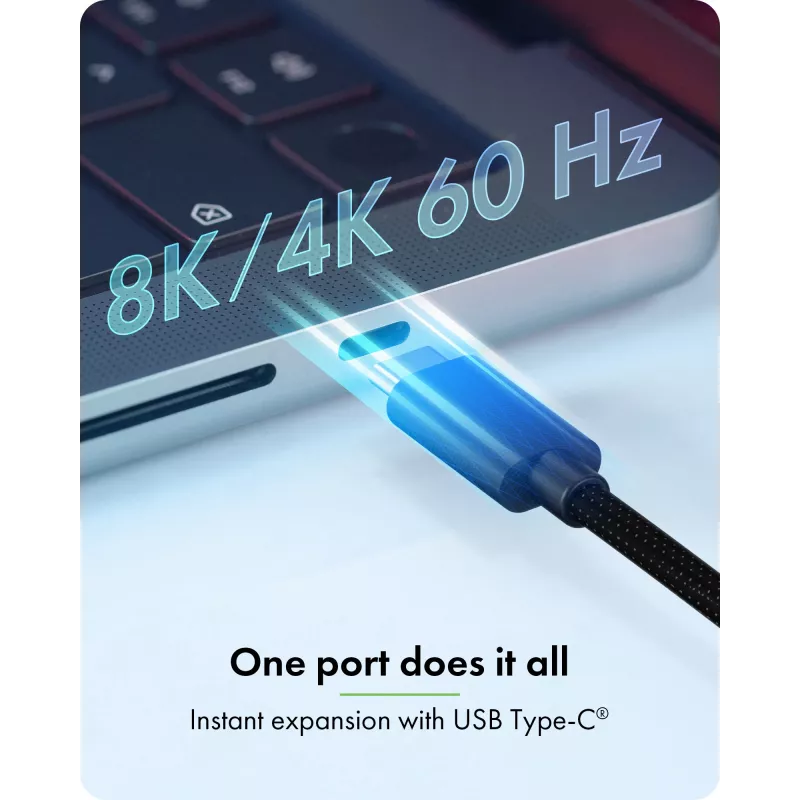 ICY BOX Adapter USB Type-C to 3x HDMI, USB 3.2 Gen 2 (3.1 Gen 2) Type-C, HDMI, 10000 Mbit/s, 144 Hz, 3840 x 2160, 7680 x 4320, 7680 x 4320 pixels
