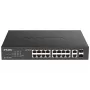 D-Link DGS-1100-18PV2 network switch Managed L2 Gigabit Ethernet (10/100/1000) Power over Ethernet (PoE) 1U Black