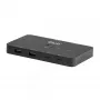 KVM switch club 3d Dual USB-C to HDMI, 2‑port, 4K UHD 3840x2160, USB-C console, 65W PD, black