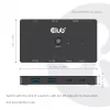 KVM switch club 3d Dual USB-C to HDMI, 2‑port, 4K UHD 3840x2160, USB-C console, 65W PD, black