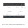 KVM switch club 3d Dual USB-C to HDMI, 2‑port, 4K UHD 3840x2160, USB-C console, 65W PD, black