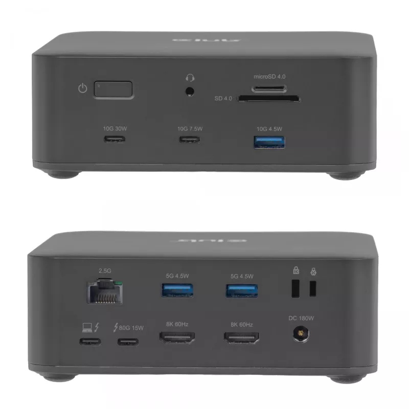 Docking station CLUB3D CSV-2562 Thunderbolt 5, M.2 SSD, 2×HDMI 8K60Hz, 180W, 120 Gbit/s