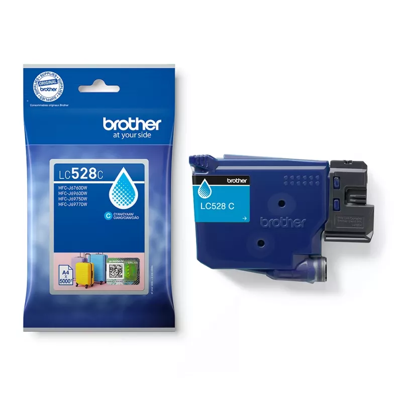 Ink cartridge Brother LC528C cyan, original, single pack, yield approx. 5000 pages
