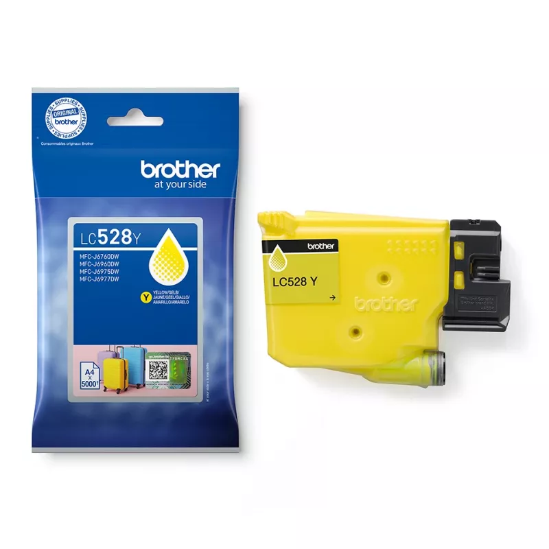 Ink cartridge Brother LC528Y yellow original, single pack, yield ~5000 pages