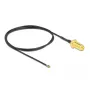 Coaxial Cable DeLOCK 12660 0.5m RP-SMA MHF 4L LK Black