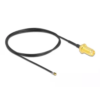 Coaxial Cable DeLOCK 12666 0.5 m SMA MHF 4L LK Black