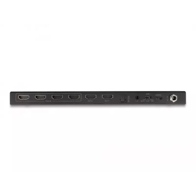DeLOCK HDMI Matrix Switch 4 x HDMI in to 2 x HDMI out 4K 60 Hz