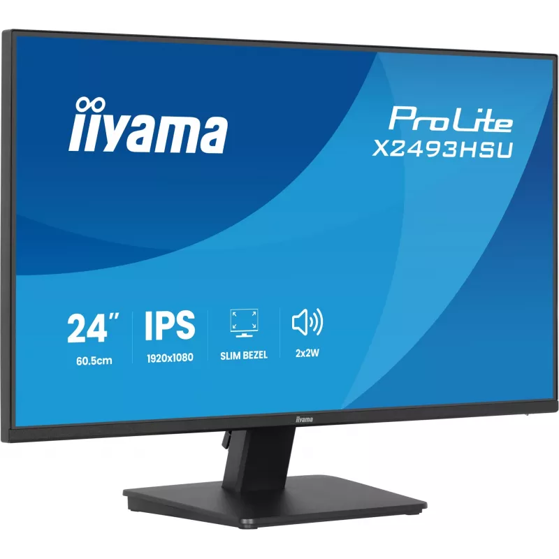 Monitor IIYAMA X2493HSU-B1 24 inch (60.5 cm) IPS 16:10 HDMI DisplayPort 2×USB
