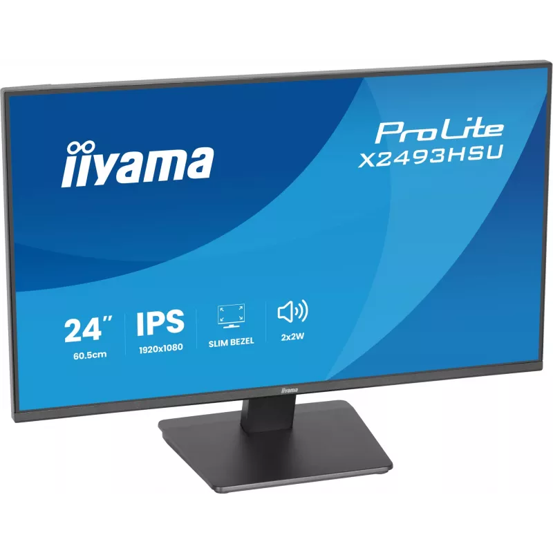 Monitor IIYAMA X2493HSU-B1 24 inch (60.5 cm) IPS 16:10 HDMI DisplayPort 2×USB