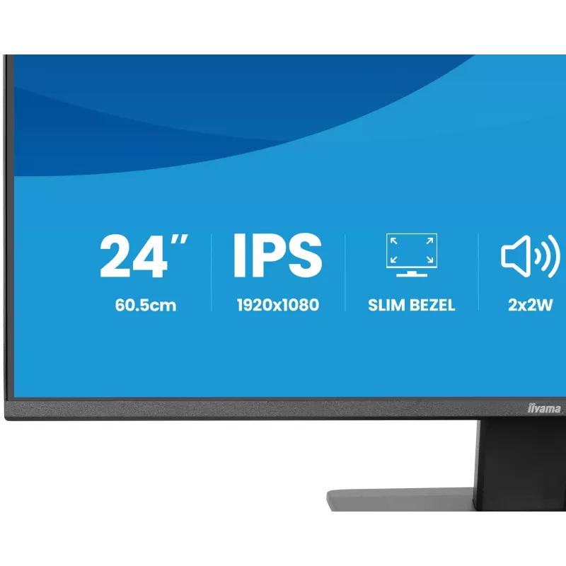 Monitor IIYAMA X2493HSU-B1 24 inch (60.5 cm) IPS 16:10 HDMI DisplayPort 2×USB