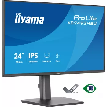 Computer monitor IIYAMA ProLite XB2493HSU-B1 23.8 inch (60.5 cm) Full HD IPS LED, 1920×1080, 1 ms, 178° viewing angles, USB hub, speakers, black