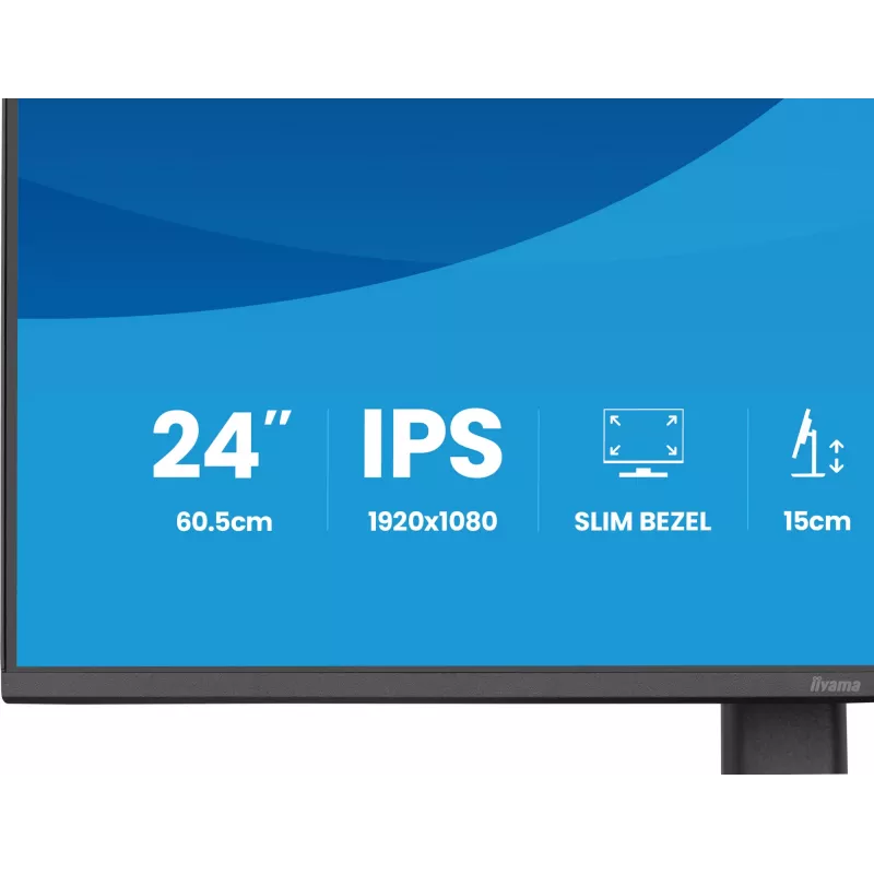 Computer monitor IIYAMA ProLite XB2493HSU-B1 23.8 inch (60.5 cm) Full HD IPS LED, 1920×1080, 1 ms, 178° viewing angles, USB hub, speakers, black