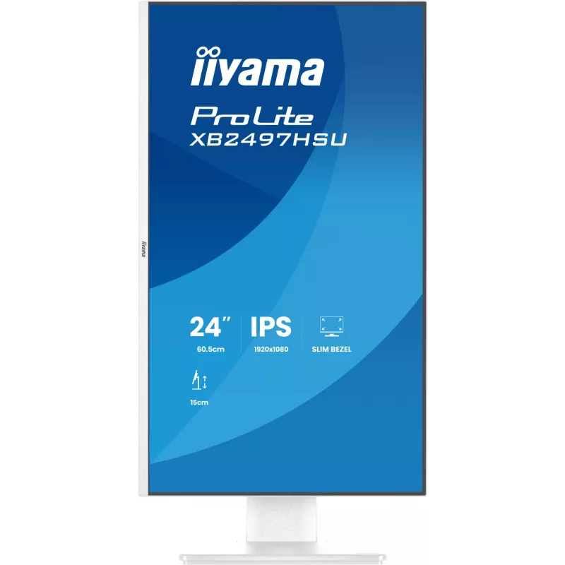 iiyama ProLite XB2497HSU-W1 computer monitor 60.5 cm (23.8 inch) 1920 x 1080 pixels Full HD LED White