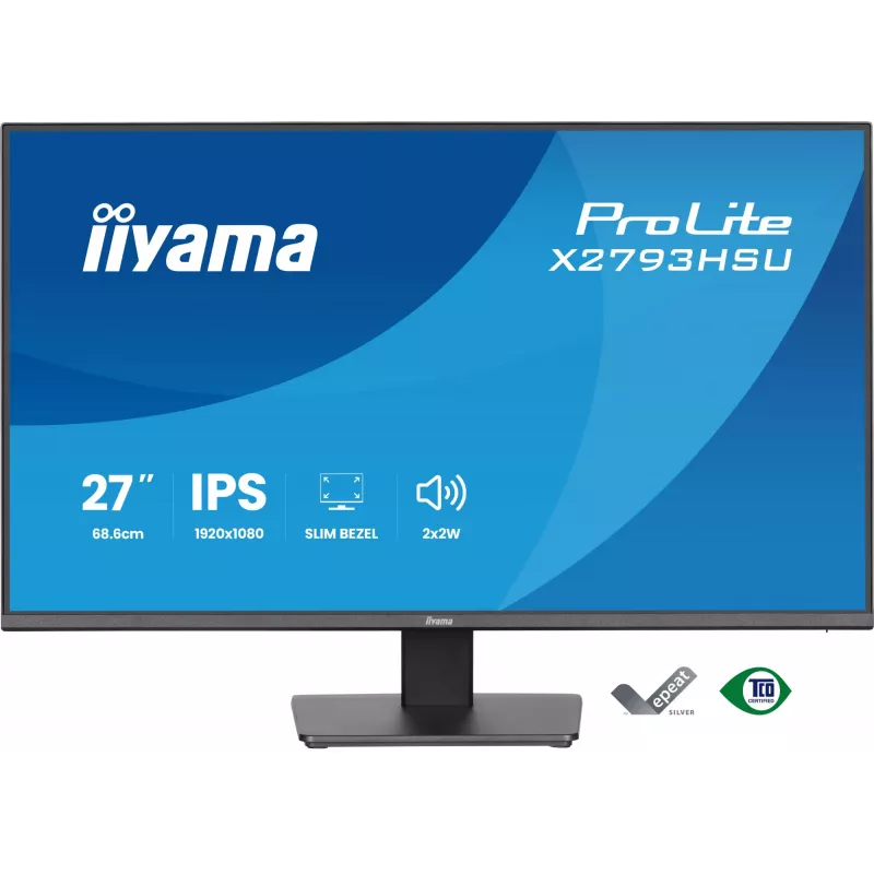 iiyama ProLite X2793HSU-B1 computer monitor 68.6 cm (27 inch) 1920 x 1080 pixels Full HD LED Black