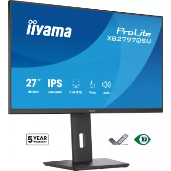 iiyama ProLite XB2797QSU-B1 computer monitor 68.6 cm (27 inch) 2560 x 1440 pixels Quad HD LED Black