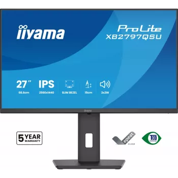 iiyama ProLite XB2797QSU-B1 computer monitor 68.6 cm (27 inch) 2560 x 1440 pixels Quad HD LED Black