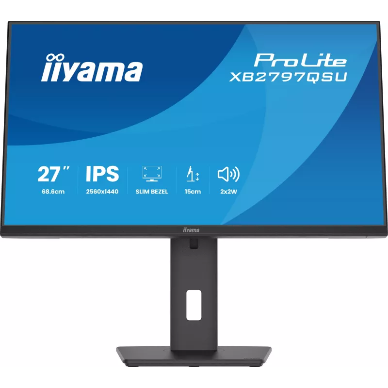 iiyama ProLite XB2797QSU-B1 computer monitor 68.6 cm (27 inch) 2560 x 1440 pixels Quad HD LED Black