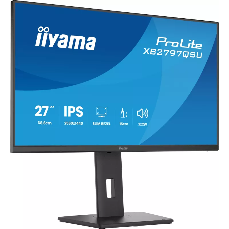 iiyama ProLite XB2797QSU-B1 computer monitor 68.6 cm (27 inch) 2560 x 1440 pixels Quad HD LED Black