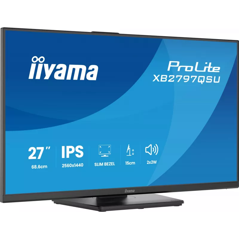 iiyama ProLite XB2797QSU-B1 computer monitor 68.6 cm (27 inch) 2560 x 1440 pixels Quad HD LED Black
