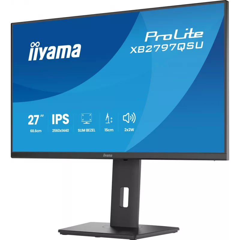 iiyama ProLite XB2797QSU-B1 computer monitor 68.6 cm (27 inch) 2560 x 1440 pixels Quad HD LED Black