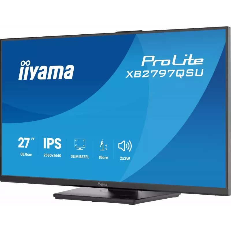 iiyama ProLite XB2797QSU-B1 computer monitor 68.6 cm (27 inch) 2560 x 1440 pixels Quad HD LED Black