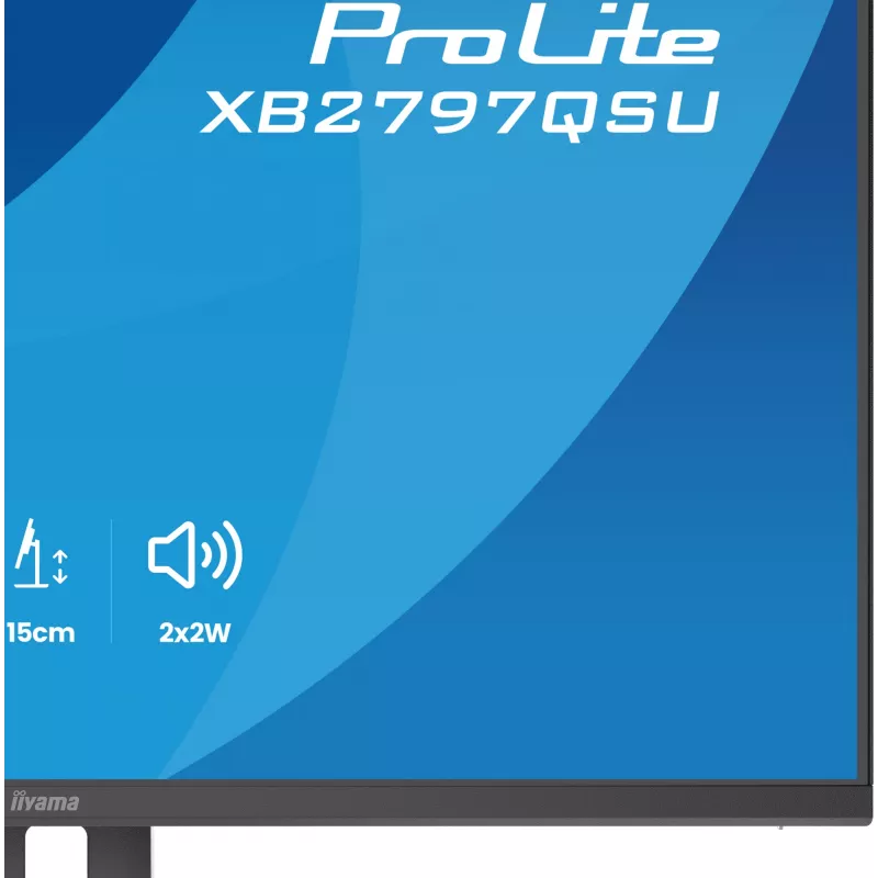 iiyama ProLite XB2797QSU-B1 computer monitor 68.6 cm (27 inch) 2560 x 1440 pixels Quad HD LED Black