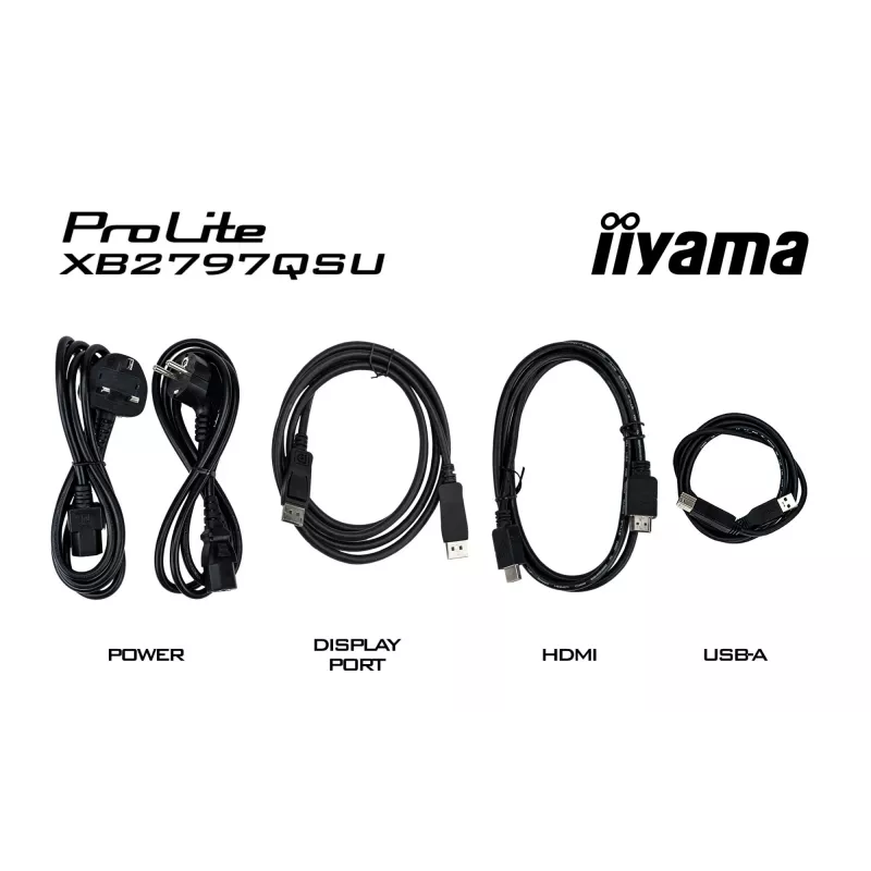 iiyama ProLite XB2797QSU-B1 computer monitor 68.6 cm (27 inch) 2560 x 1440 pixels Quad HD LED Black