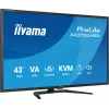 43 inch IIYAMA ProLite X4373UHSU-B2 LED 4K Ultra HD monitor, 3840×2160, VA panel, 3 ms, 450 cd/m², USB 3.2 hub, speakers, VESA, black