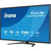 43 inch IIYAMA ProLite X4373UHSU-B2 LED 4K Ultra HD monitor, 3840×2160, VA panel, 3 ms, 450 cd/m², USB 3.2 hub, speakers, VESA, black