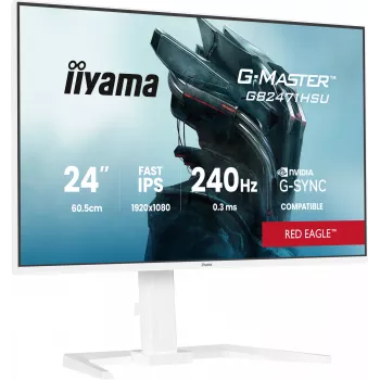 Monitor IIYAMA G-Master GB2471HSU-W1 23.8 inch (60.5 cm) Full HD HDMI/DP/USB White