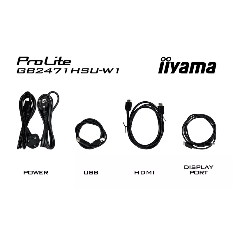 Monitor IIYAMA G-Master GB2471HSU-W1 23.8 inch (60.5 cm) Full HD HDMI/DP/USB White