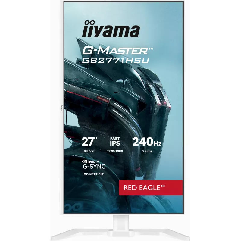 Gaming monitor IIYAMA GB2771HSU-W1 27 inch (68.6 cm) Full HD — HDMI, DisplayPort, USB — White
