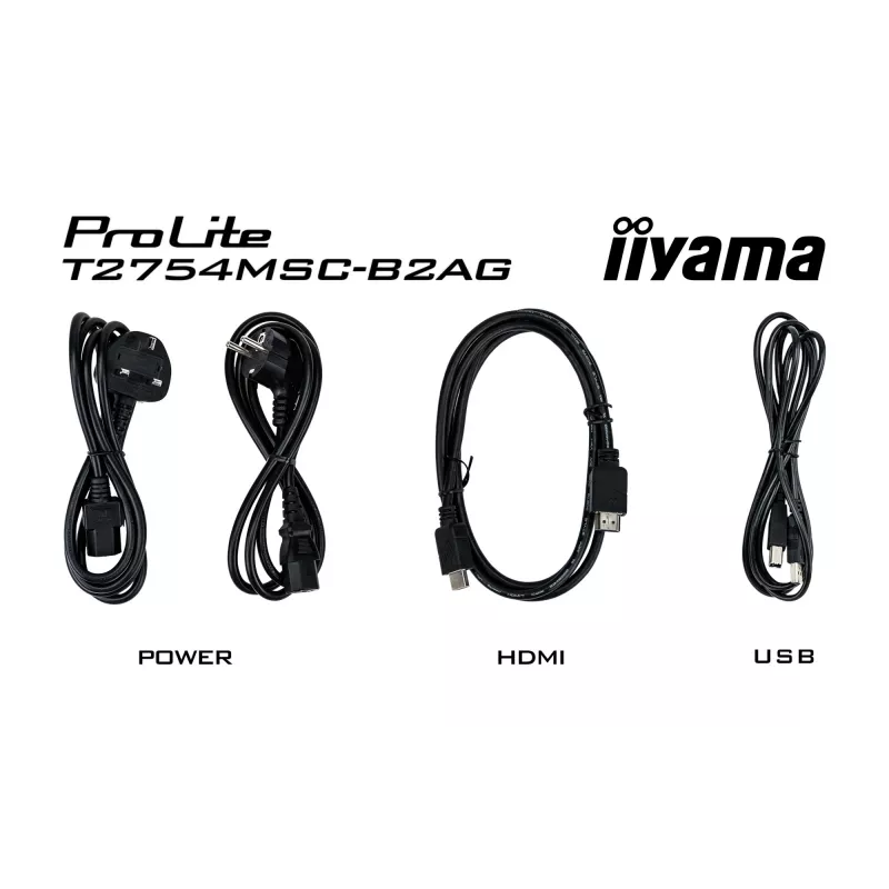Monitor IIYAMA ProLite T2754MSC-B2AG 27 inch (68.6 cm) Full HD LED HDMI/VGA/USB, black