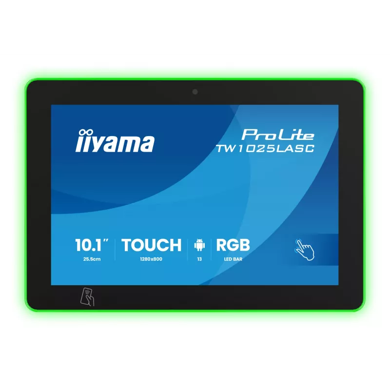 Monitor iiyama ProLite TW1025LASC-B3PNR 10.1 inch (25.6 cm) WXGA IPS LED Touchscreen, 1280x800, 16:10, USB hub, speakers, VESA, Black