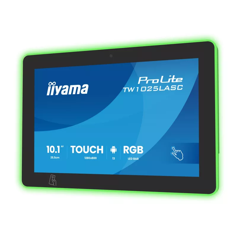 Monitor iiyama ProLite TW1025LASC-B3PNR 10.1 inch (25.6 cm) WXGA IPS LED Touchscreen, 1280x800, 16:10, USB hub, speakers, VESA, Black