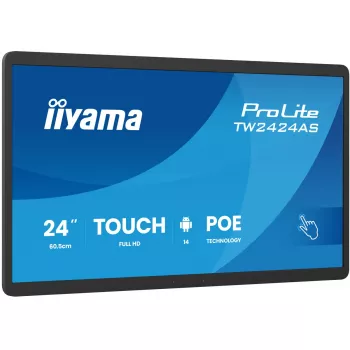 IIYAMA ProLite TW2424AS-B3P 23.8 inch Full HD IPS 10-Point Touchscreen Android Interactive Flat Panel with Wi-Fi, Bluetooth, 4GB RAM, 32GB Storage, 450 cd/m², 24/7 Operation