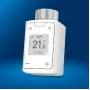 FRITZ Smart Thermo 302 thermostat (indoor), white, button control, AA battery, 51×51×90 mm