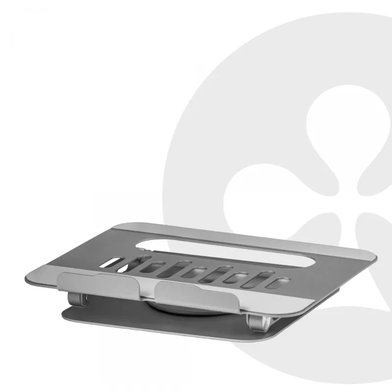 CLUB3D Adjustable Aluminium Laptop Stand with USB-C® Hub, Grey, 260 mm, 224 mm, 56 mm, 1.76 kg, 315 mm