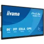 IIYAMA ProLite TE8613A-B2AG 86 inch 4K UHD Interactive Touchscreen Display with Android 14 EDLA, Wi-Fi 6, 40-Point IR Touch, 500 cd/m², 24/7