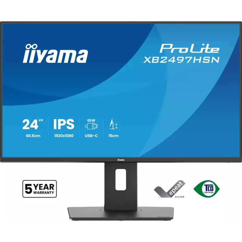 iiyama ProLite XB2497HSN-B1 computer monitor 60.5 cm (23.8 inch) 1920 x 1080 pixels Full HD LED Black